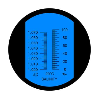 Refraktometer Salinity (0-100‰ / 1,000-1,070 sg) med 